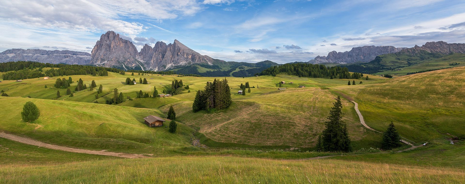 Almen der Seiser Alm - Dolomiten - Italien