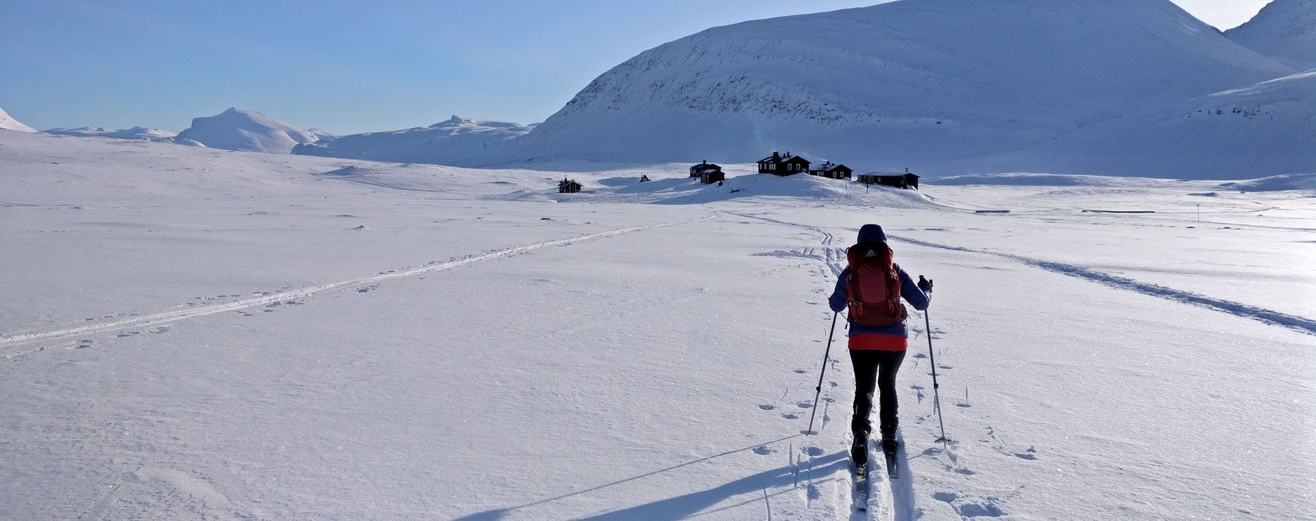 Ankunft an der Hütte Piste Royale - Lappland - Schweden