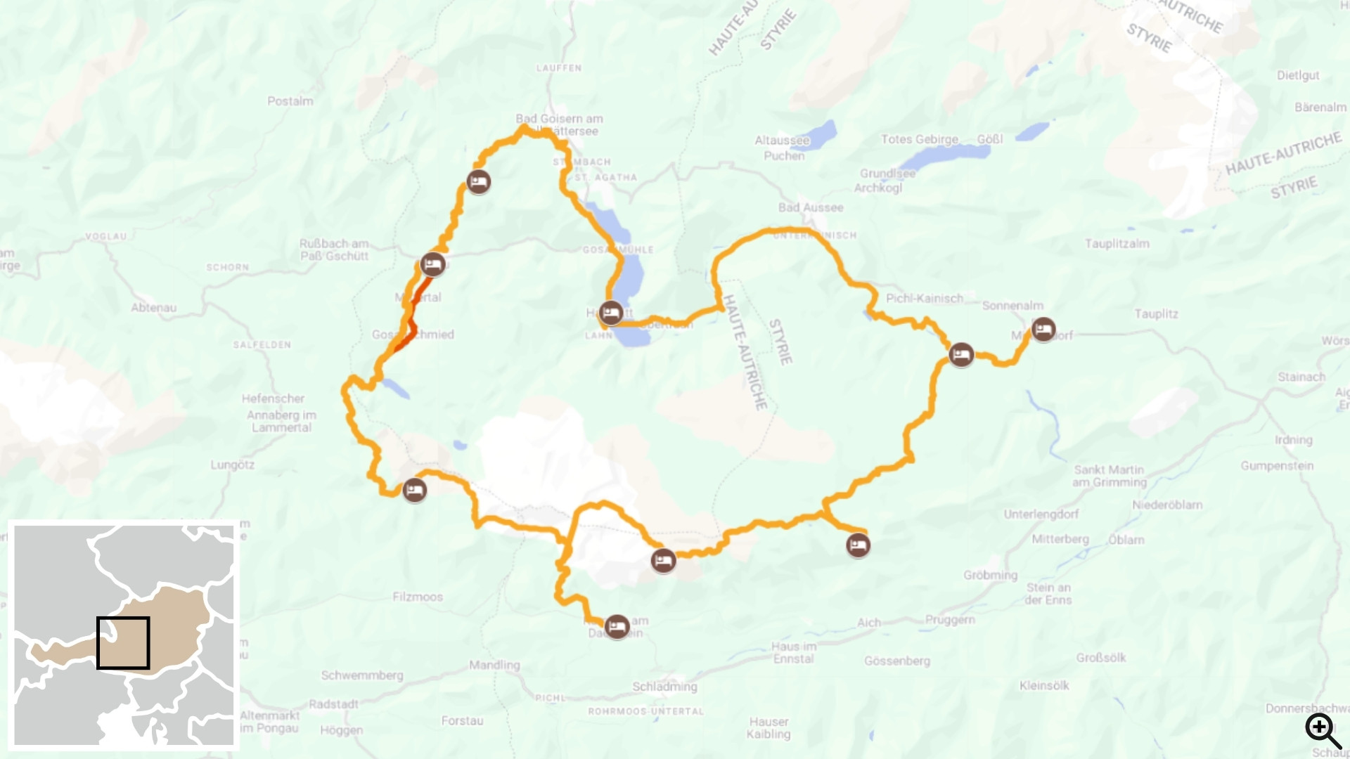 Radfahren an den Seen des Salzkammerguts - Österreich
