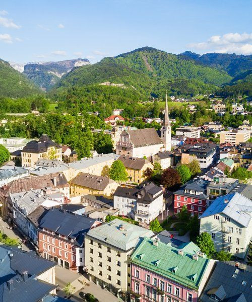 Bad Ischl und Seilbahn - Salzkammergut - Österreich