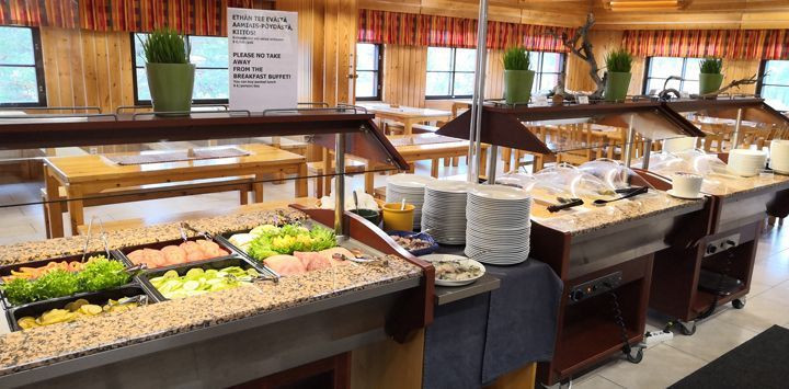 Buffet im nordischen Zentrum Kiilopää