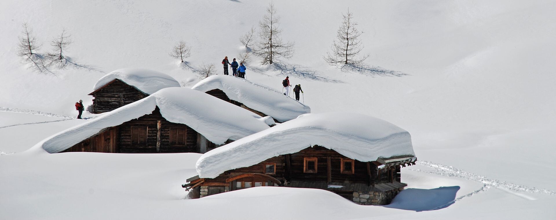 Verschneite Berghütten - Queyras - Alpen - Frankreich