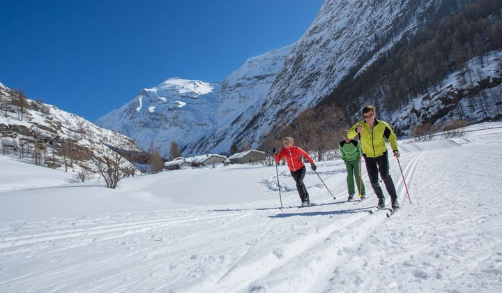 Klassischer Skilanglauf in Bessans - Haute-Maurienne - Savoyen - Frankreich