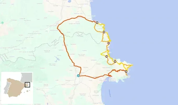 Wanderroute von Collioure nach Cadaqués