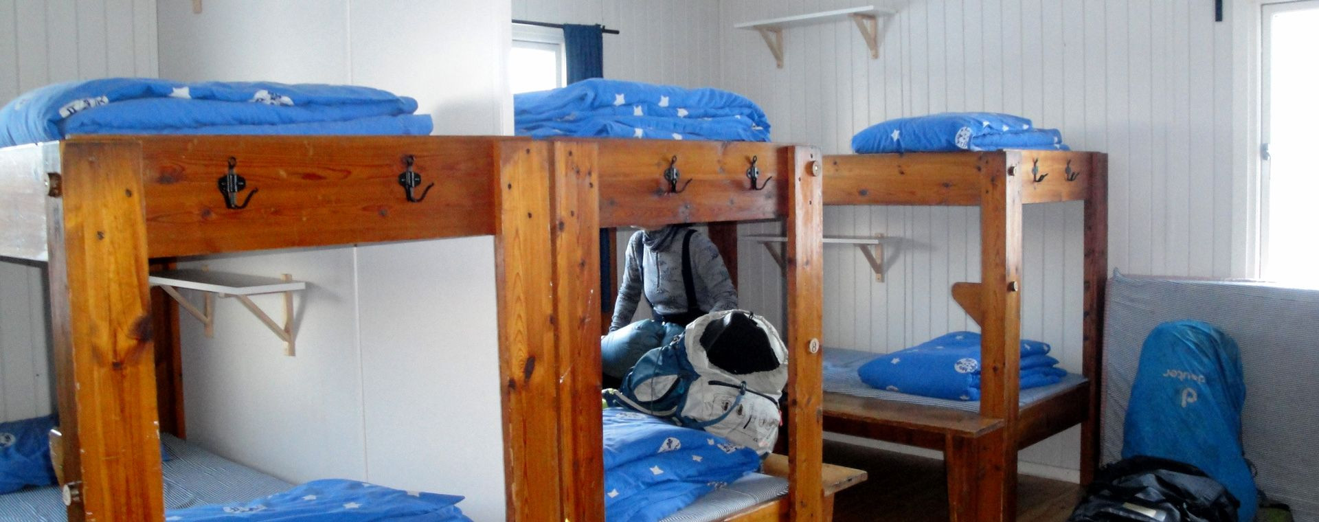 Schlafsaal in einer Schutzhütte am Kungsleden - Schweden