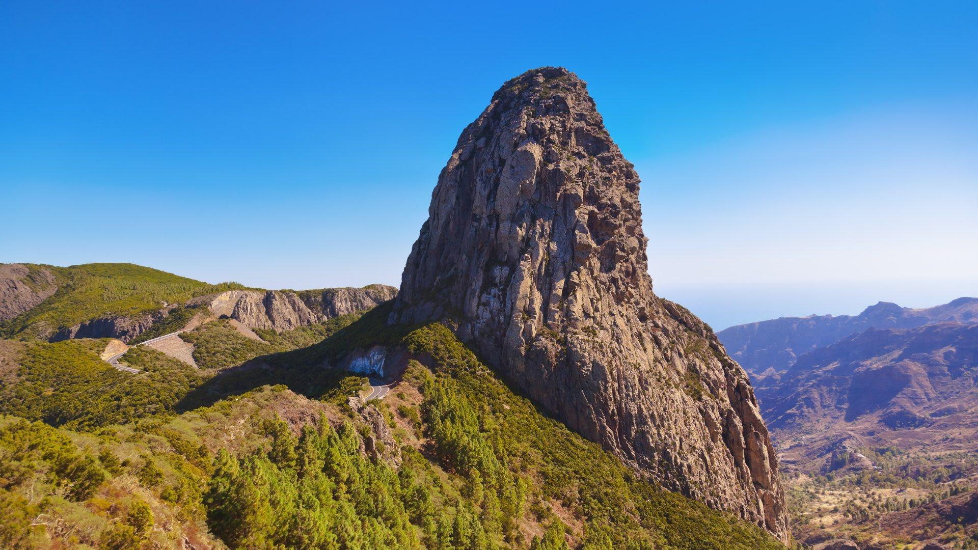 Roque de Agando, vulkanischer Monolith - La Gomera - Kanarische Inseln - Spanien