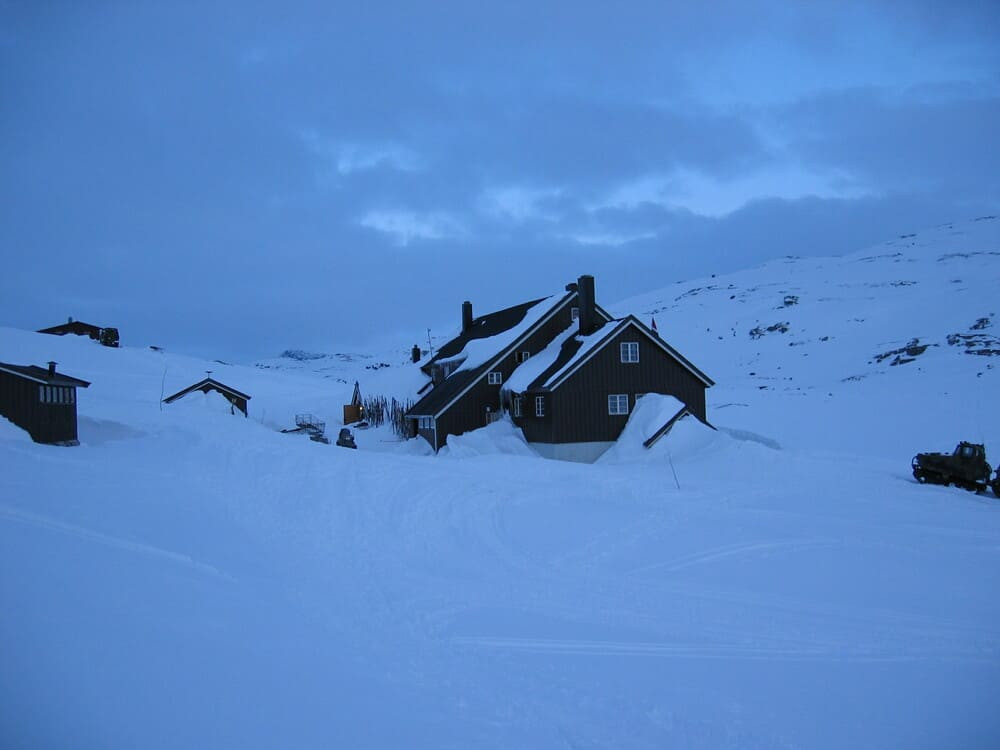 Refuge de Finse en hiver - Norvège