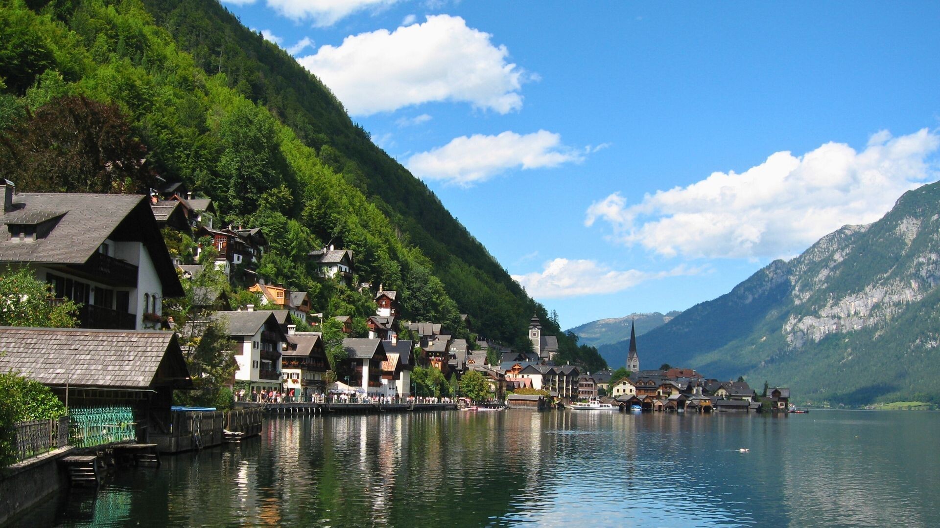 Dorf Hallstatt am See - Salzkammergut - Österreich