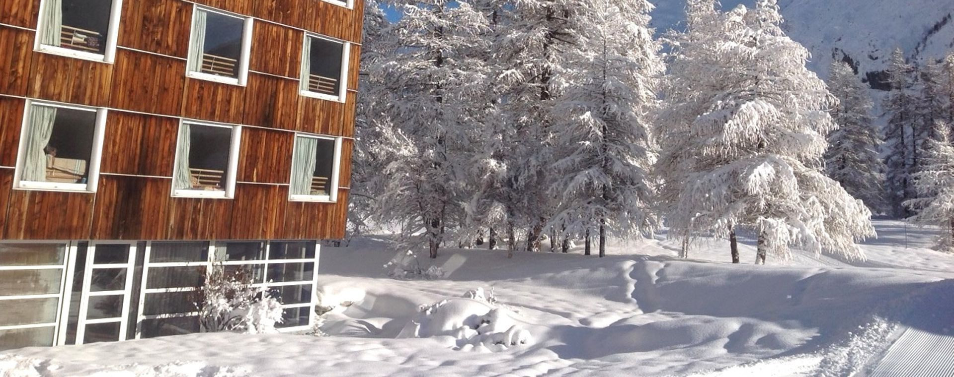 Verschneite Unterkunft im Winter - Bessans - Haute-Maurienne - Frankreich