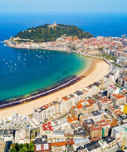 Bucht La Concha - San Sebastián - Baskenland - Spanien