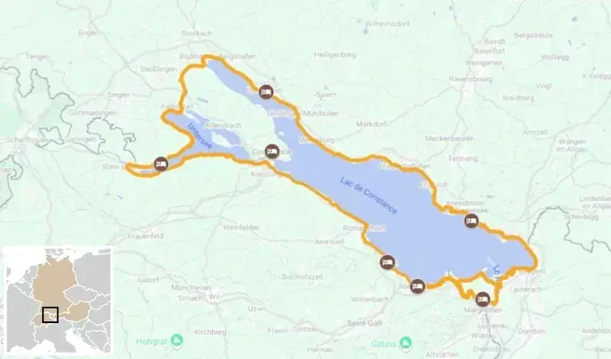 Radtour um den Bodensee