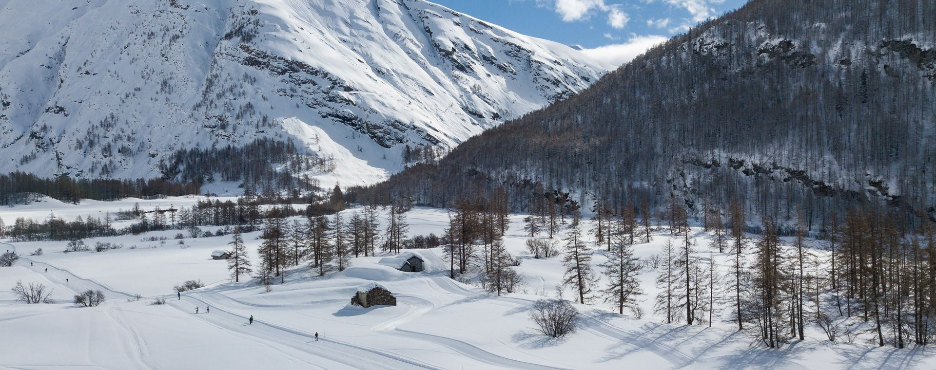 Verschneites Tal - Bessans - Haute-Maurienne - Frankreich