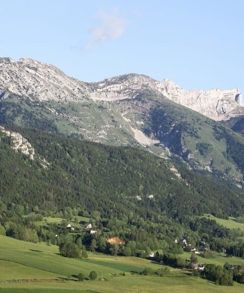 Grüne Wiesen unter Kalksteinfelsen - Lans-en-Vercors - Vercors