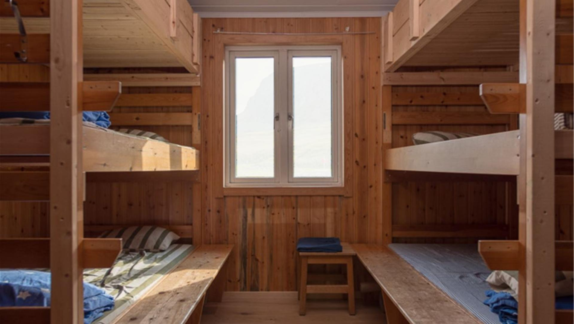 Betten in der Schutzhütte Tjäktja - Schweden