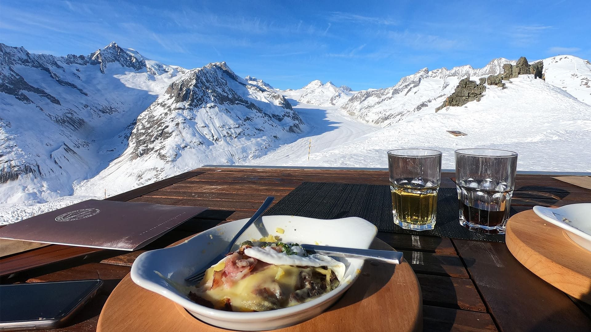 Mittagspause mit Aussicht - Aletsch - Wallis - Schweiz