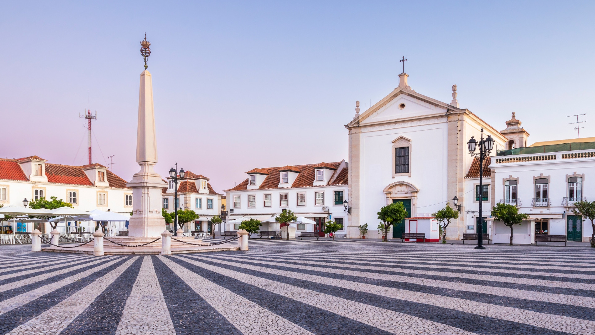 Hauptplatz von Vila Real de Santo António - Algarve - Portugal