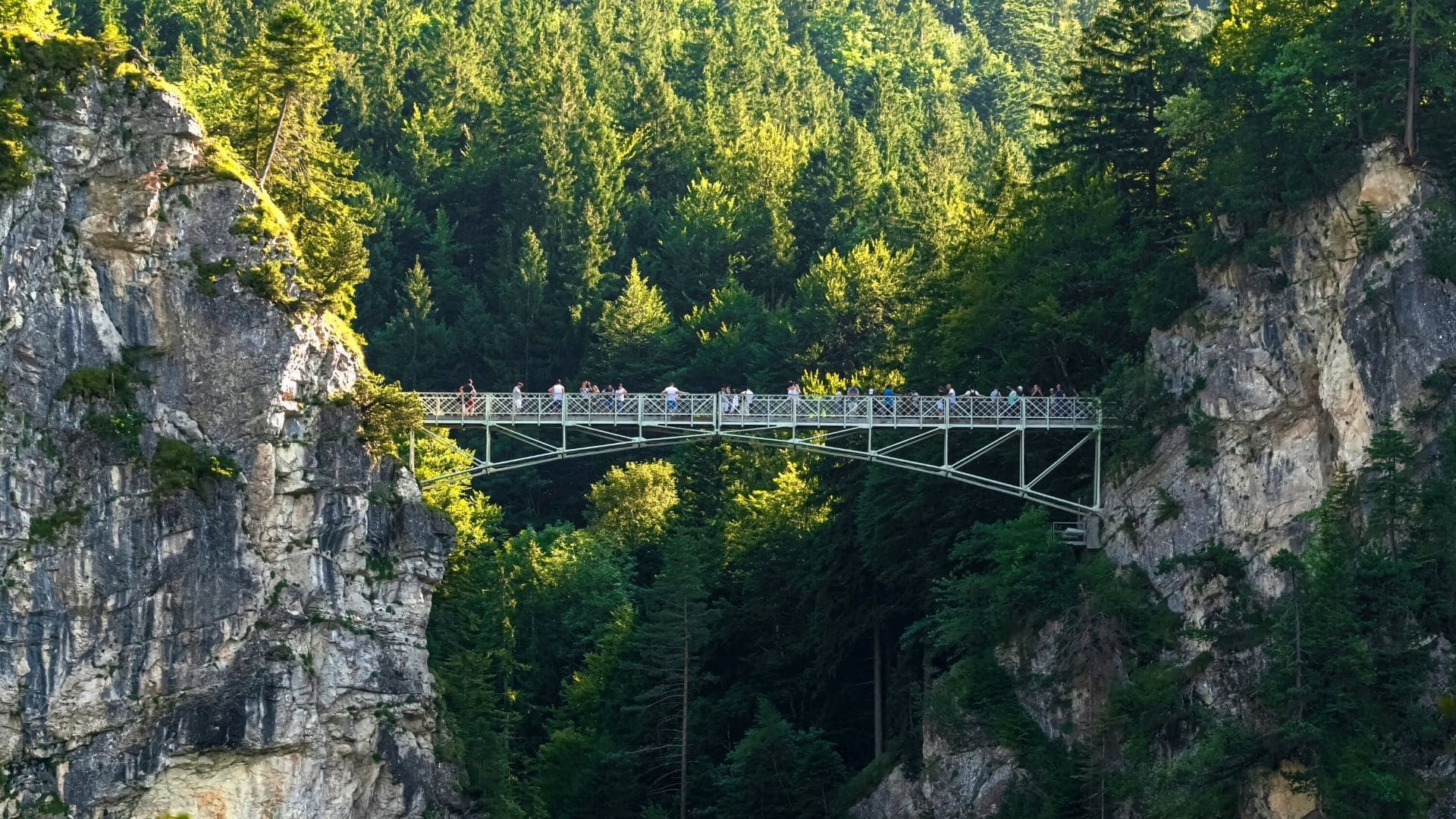Marienbrücke über der Pöllatschlucht, Bayern, Deutschland