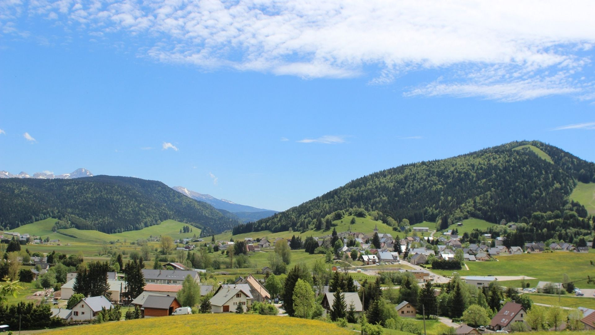 Dorf und Wiesen von Méaudre - Autrans-Méaudre - Vercors
