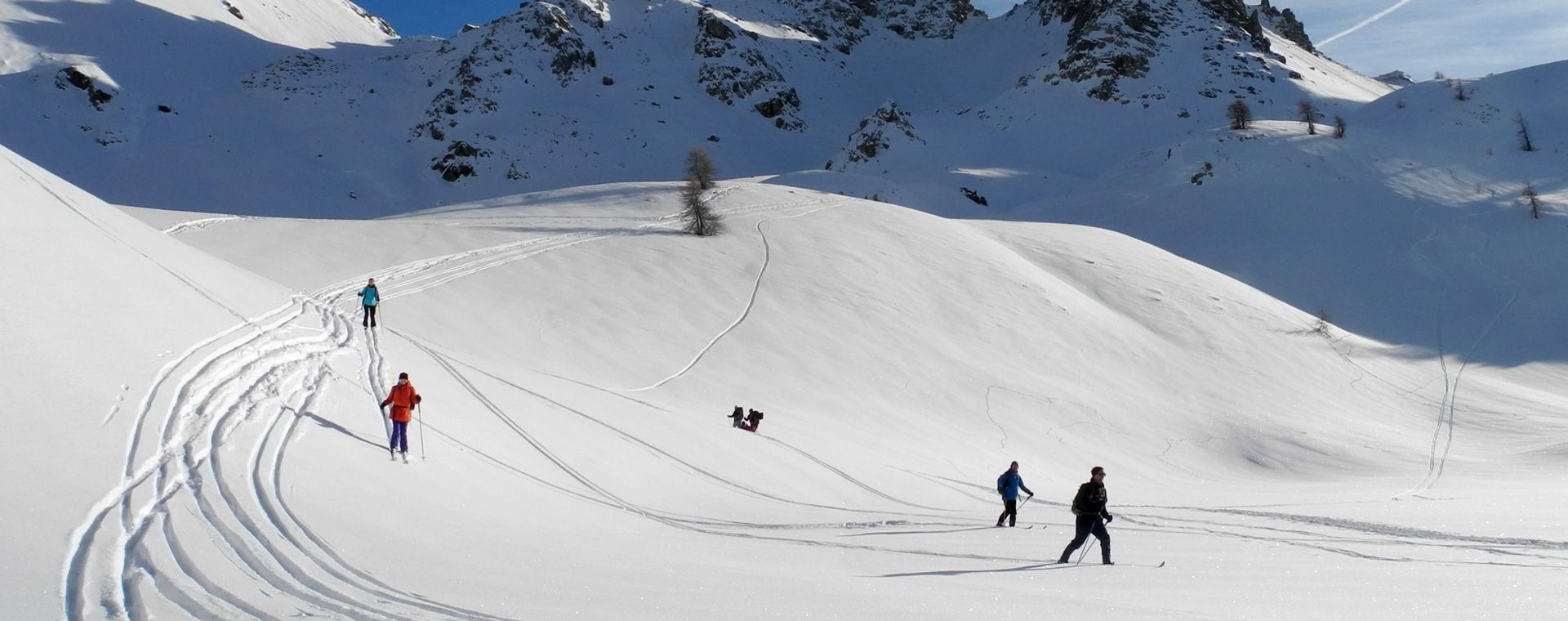 Nordische Skitour in der Haute Ubaye - Südalpen - Frankreich