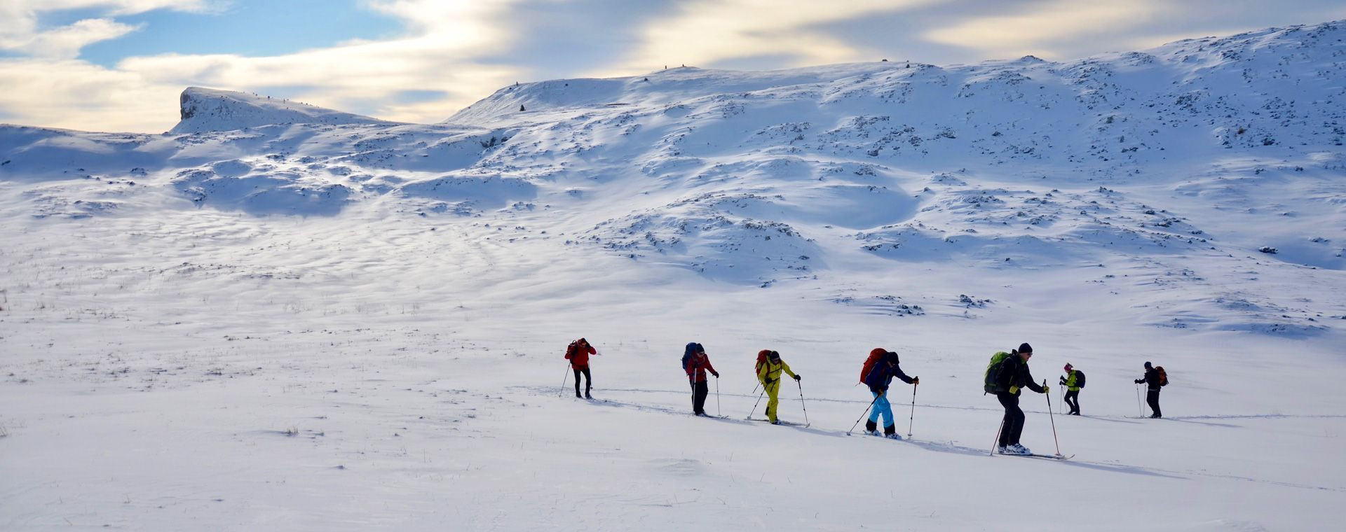 Nordische Skitour im Gänsemarsch - Vercors - Alpen - Frankreich