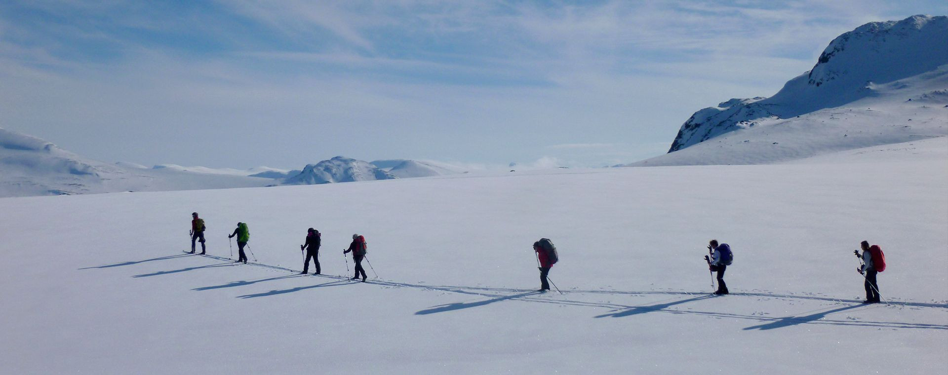 Skieurs nordiques dans le Jotunheimen - Norvège