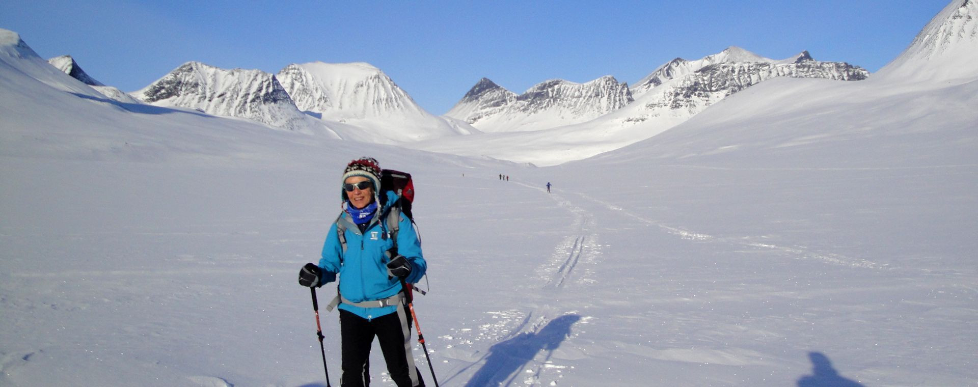 Nordisches Skifahren auf dem Kungsleden - Lappland - Schweden