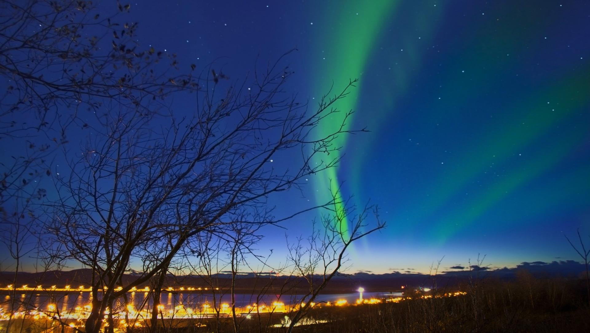 Polarlichter über Kiruna - Lappland - Schweden