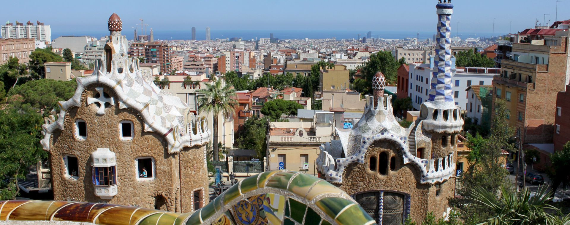 Park Güell in Barcelona - Spanien