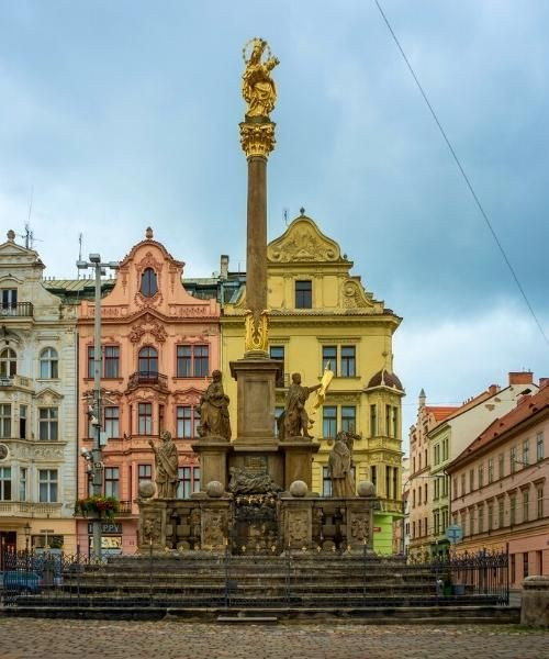 Pestsäule am Platz der Republik - Pilsen - Böhmen - Tschechien