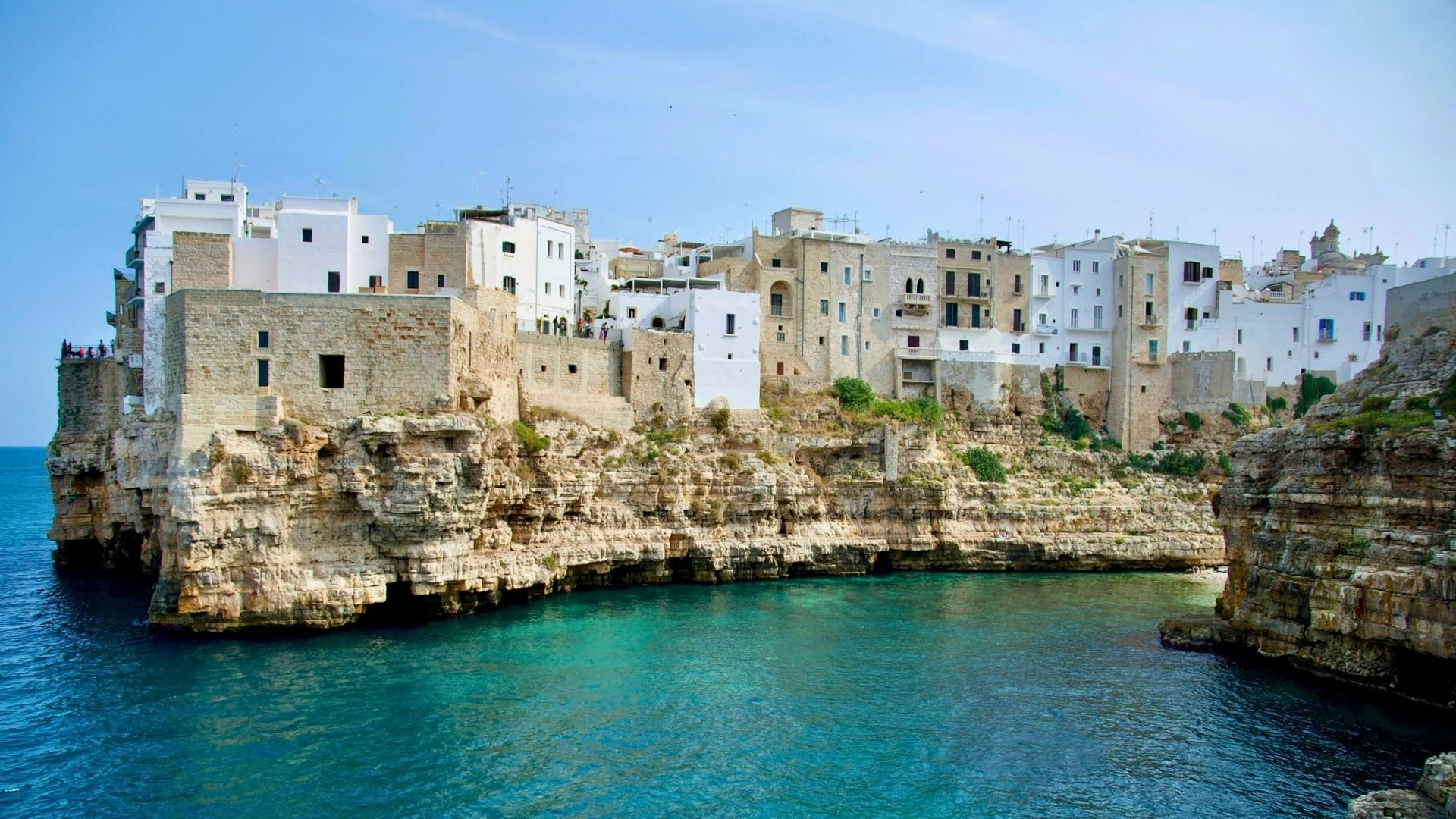 Dorf Polignano a Mare in Apulien