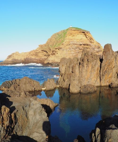 Porto da Cruz und Felsen des Adlers - Madeira - Portugal