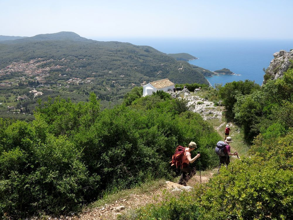 Wanderung zur Kapelle Agios Simeon, Korfu