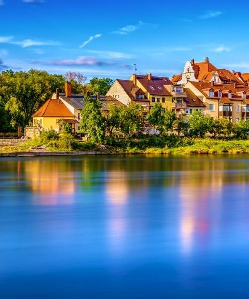 Donauufer in Regensburg - Deutschland