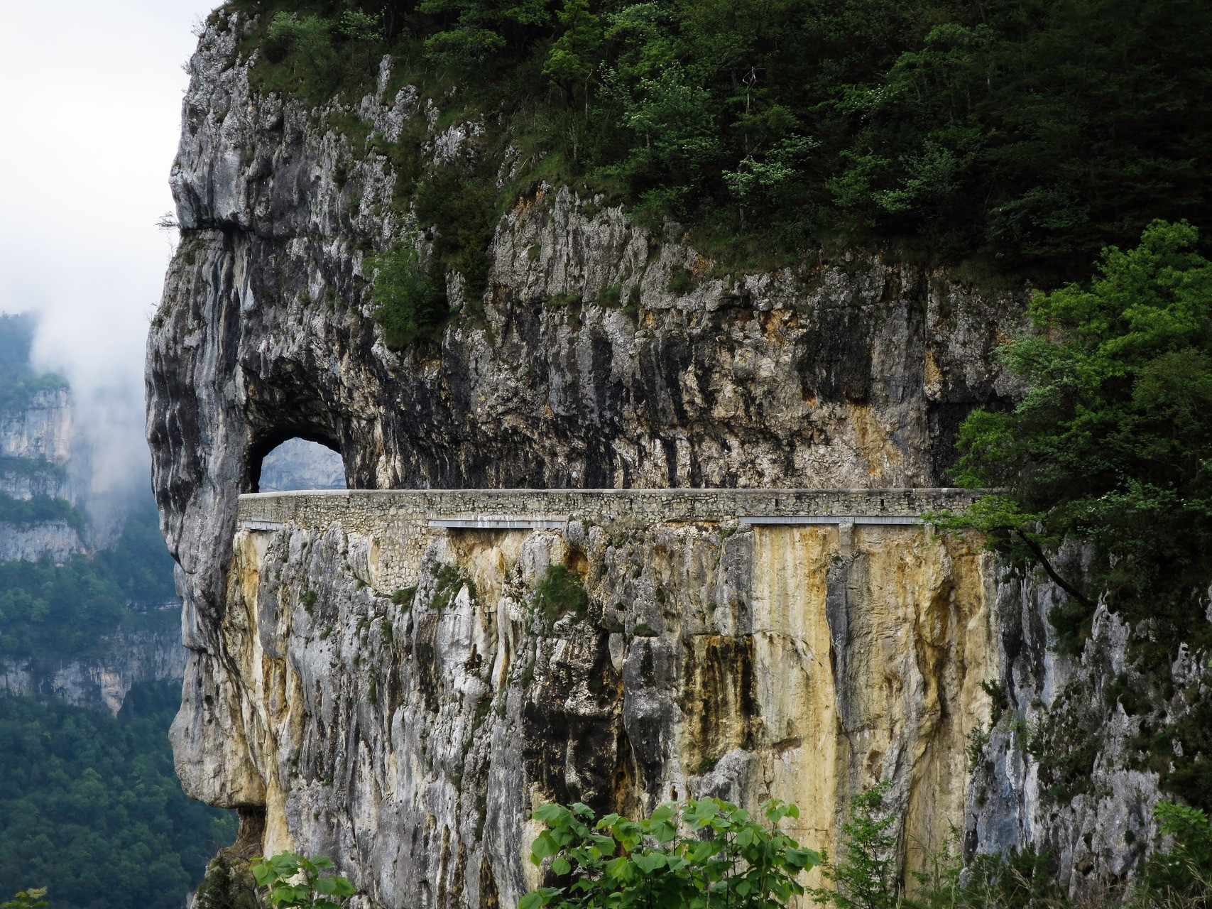 Felsstraße von Combe Laval - Vercors - Drôme
