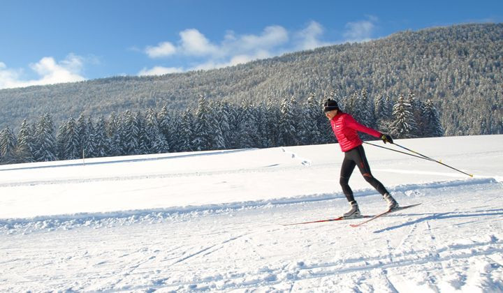 Skating-Langlauf in Autrans-Méaudre - Vercors - Frankreich