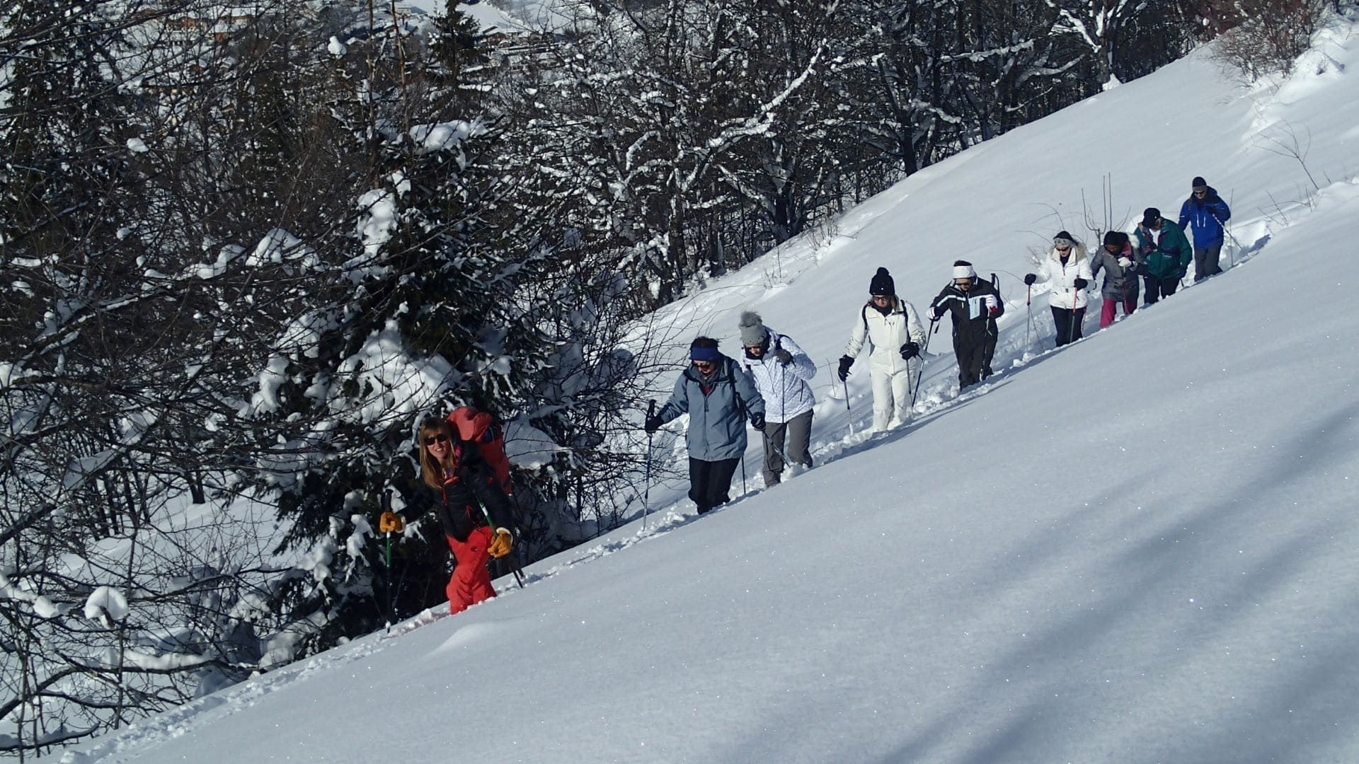 Schneeschuhwanderung in der Tarentaise - Savoyen - Frankreich