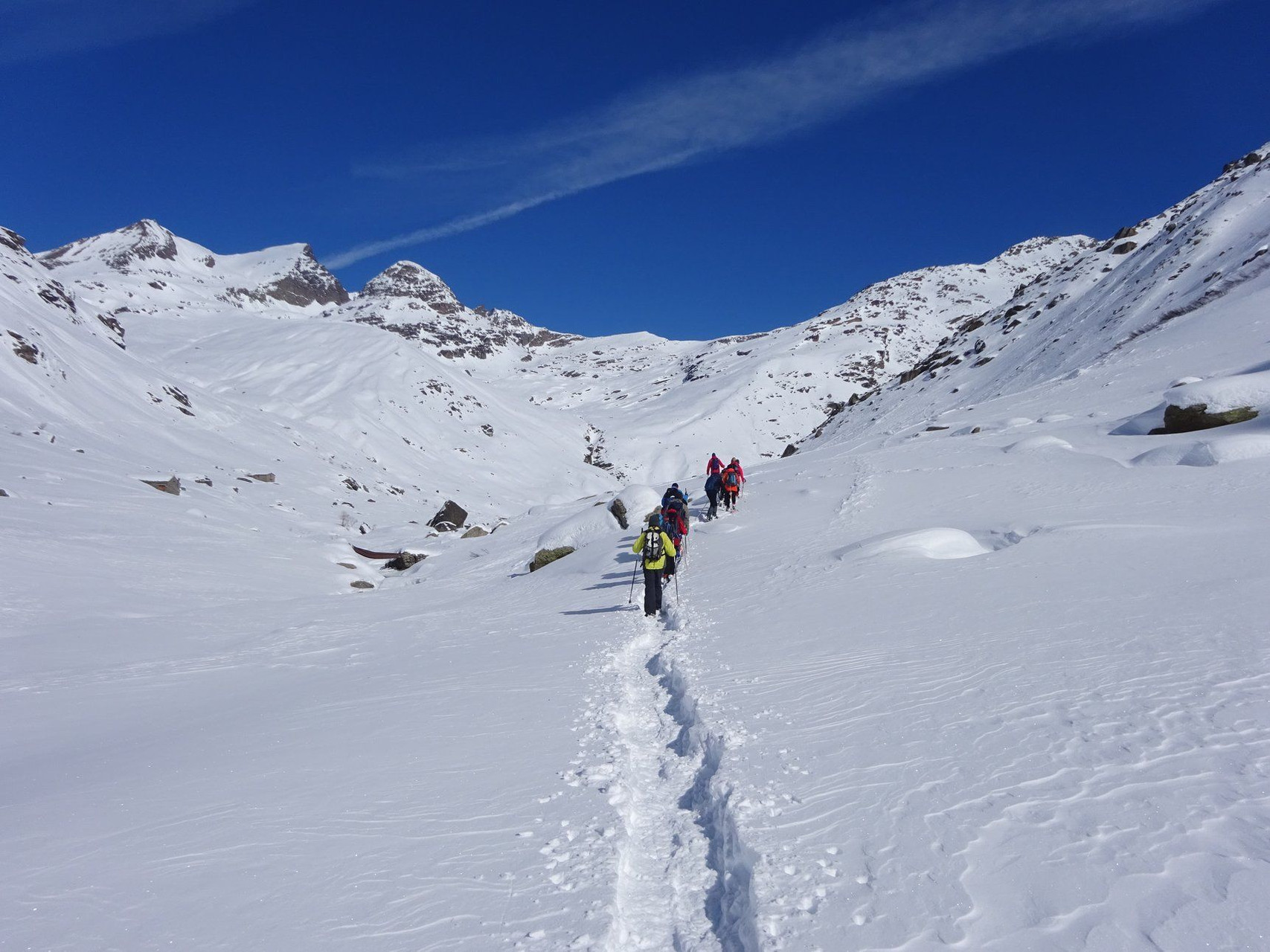 Schneeschuhwanderung in Bessans - Haute-Maurienne - Alpen - Frankreich