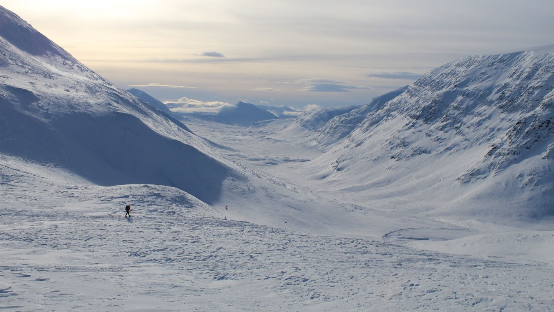 Schneeschuhwandern in Lappland - Schweden
