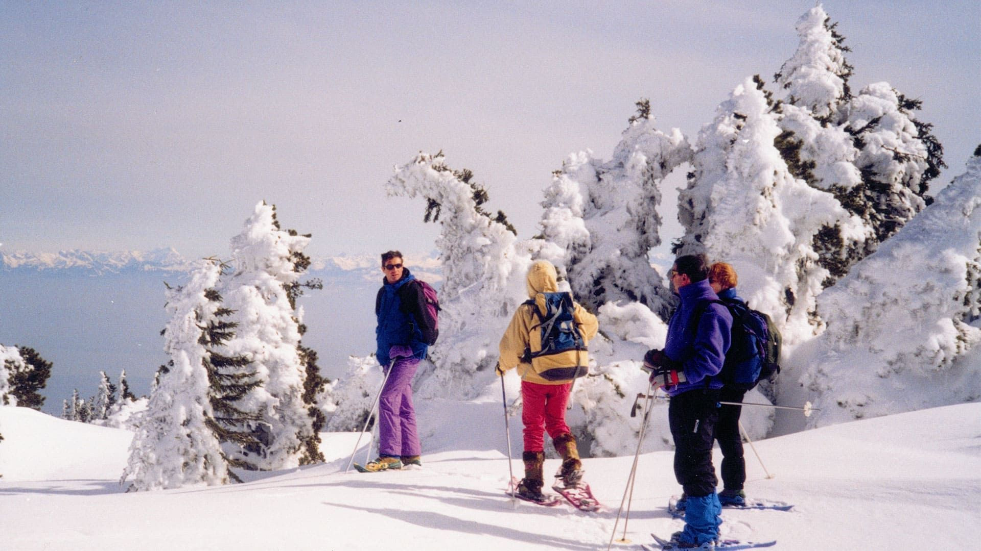 Schneeschuhwandern im Jura - Frankreich