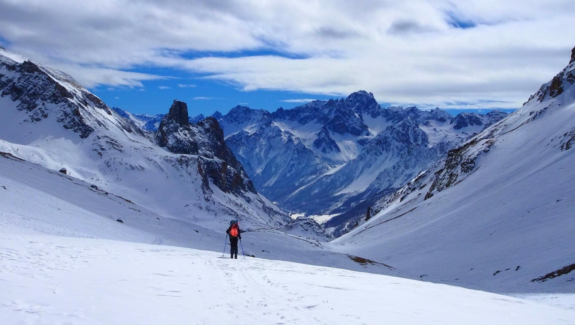 © Alain Leclère Schneeschuhwandern - Val Maira - Italien