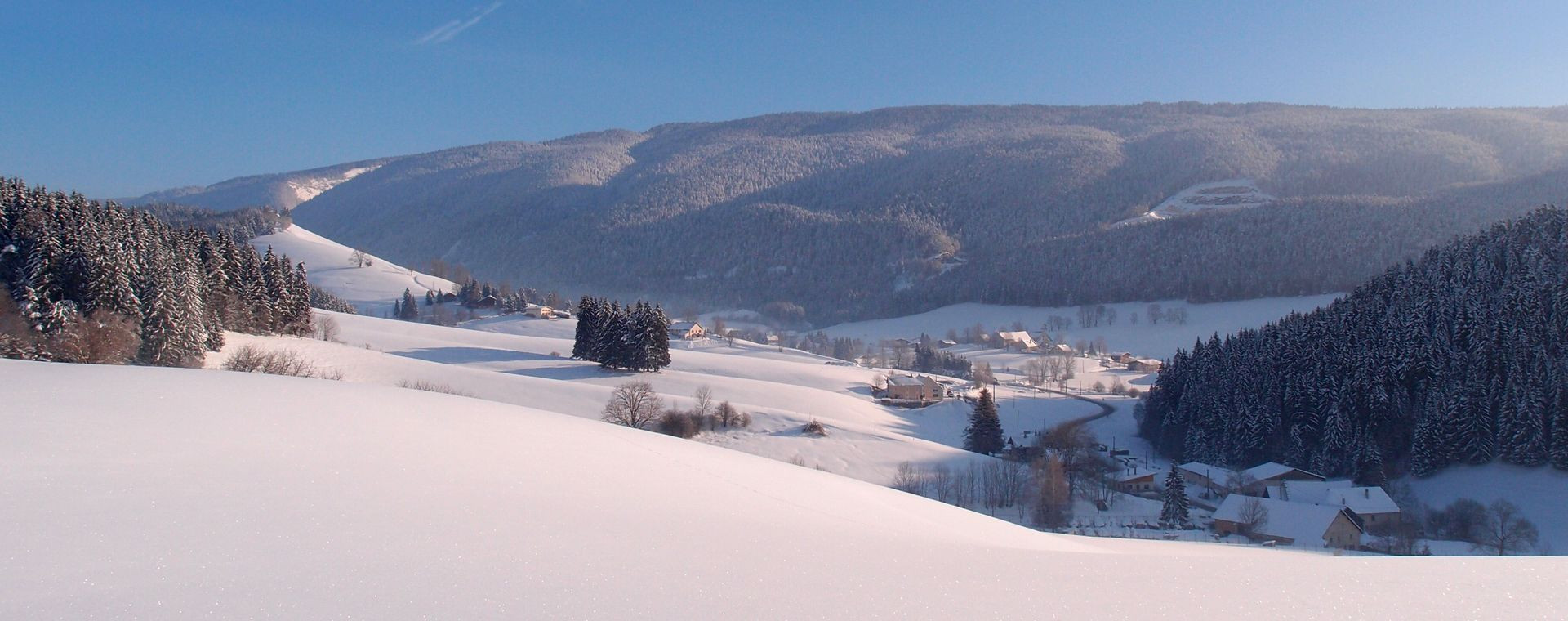 Verschneite Landschaft bei Méaudre - Vercors - Frankreich