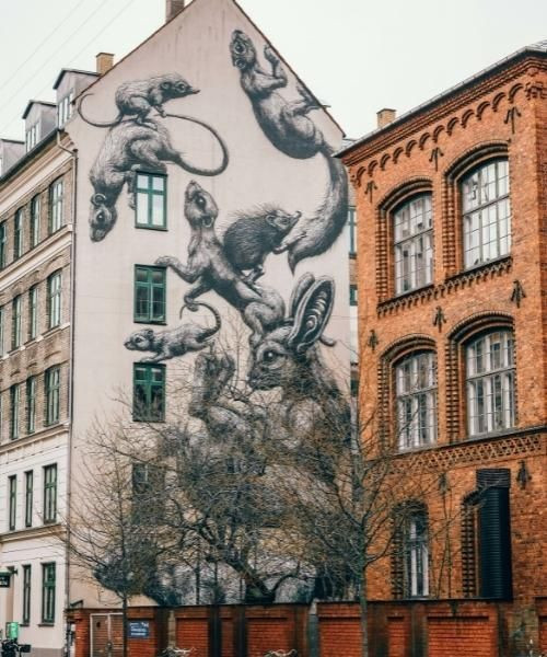 Wandgemälde - Kopenhagen - Dänemark