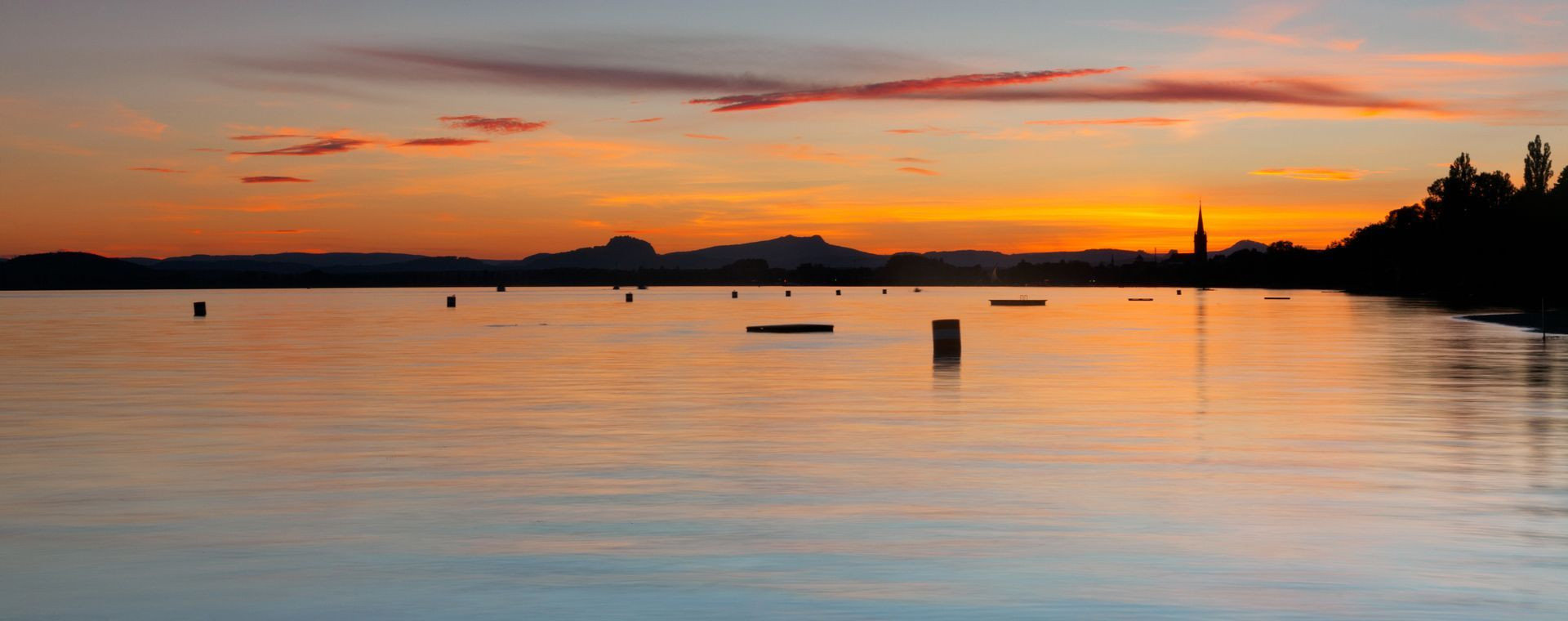 Sonnenuntergang am Untersee bei Radolfzell - Deutschland