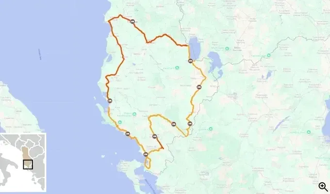 Albanien mit dem Fahrrad umrunden