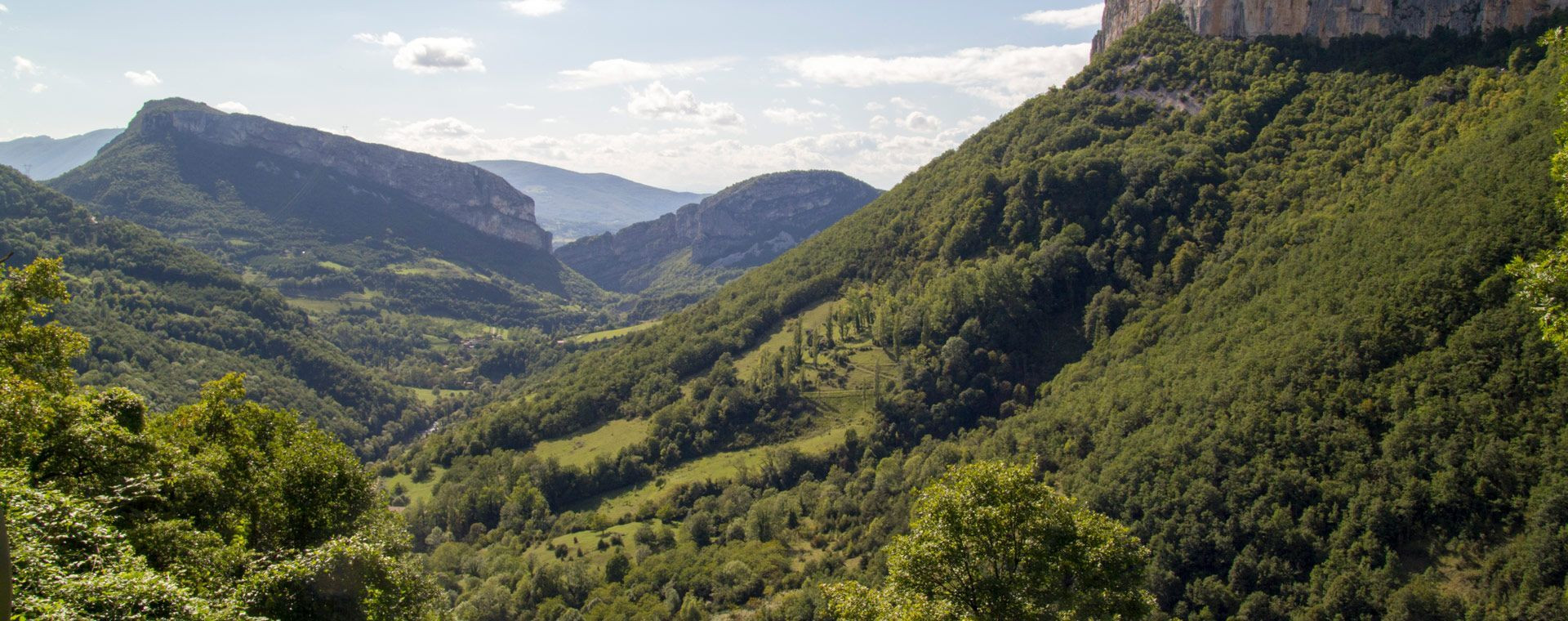 Landschaft im Vercors von den Höhlen von Choranche aus gesehen - Vercors - Frankreich
