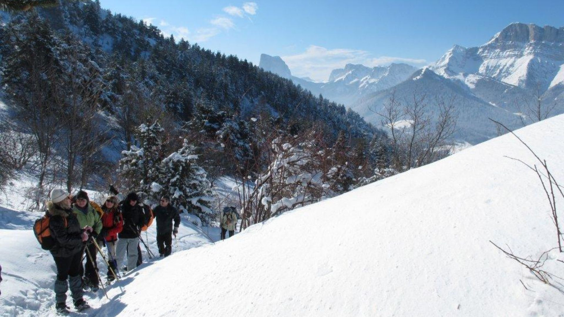 Schneeschuhwanderung im Trièves - Vercors - Frankreich