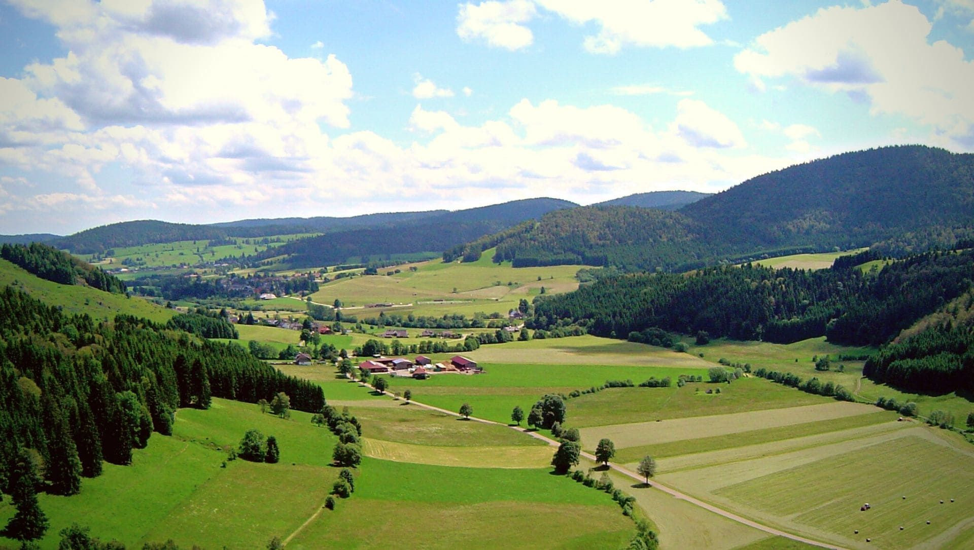 Luftaufnahme des Schwarzwalds - Deutschland