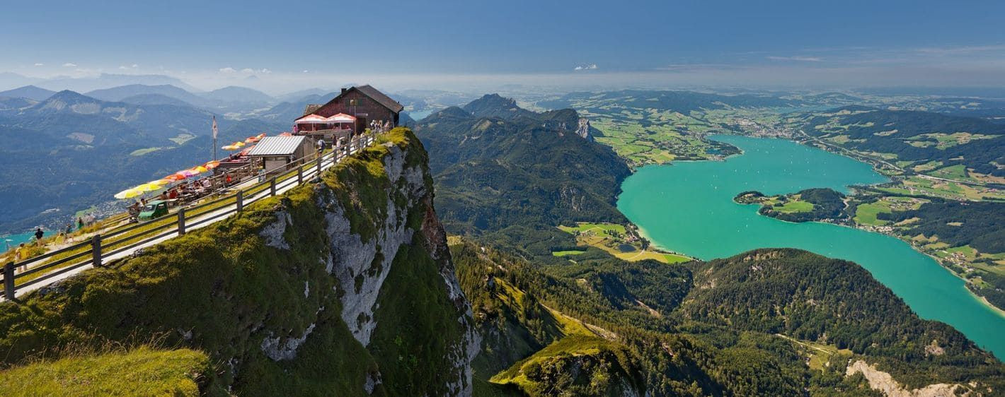 Blick auf den Mondsee vom Schafberg - Salzkammergut - Österreich