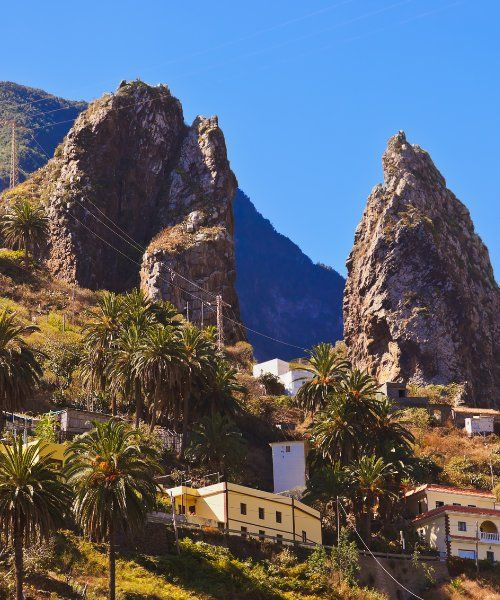 Dorf Hermigua - La Gomera - Spanien