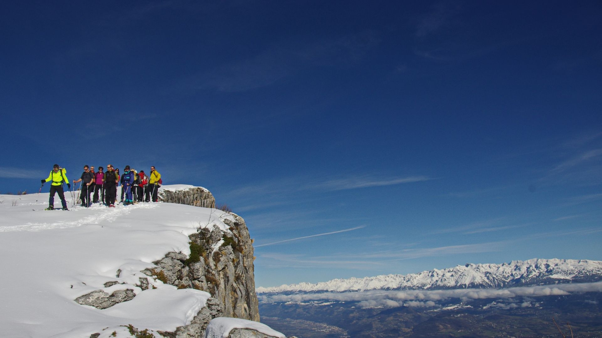 Winterbiwak im verschneiten Vercors - Frankreich